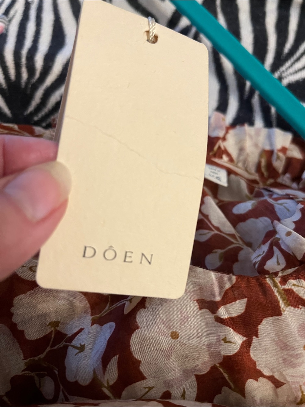 DOEN Caramel Dress - Ambridge Rose Red - NWT in XS - Picture 8 of 9